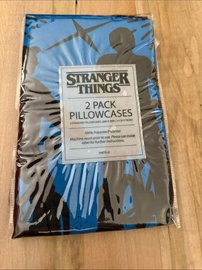 Stranger Things 2-Pack Pillowcases - Blue & Black